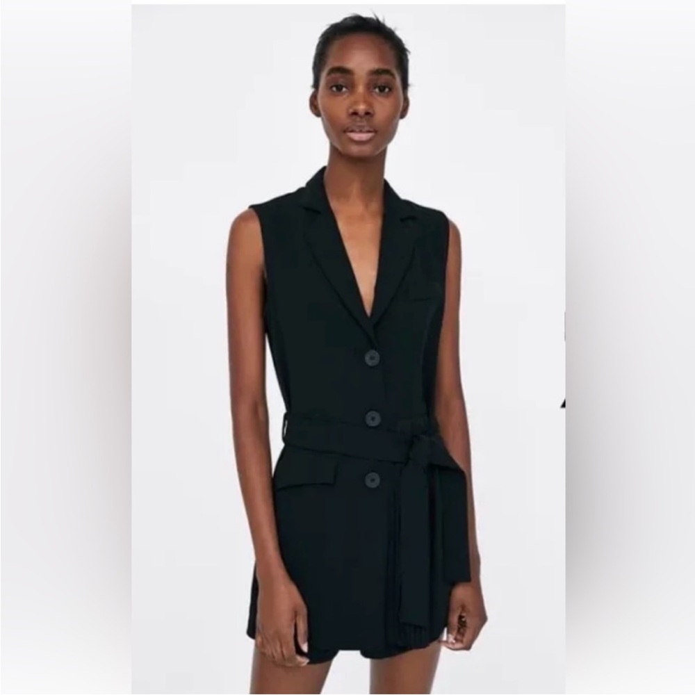 Tuxedo vest romper